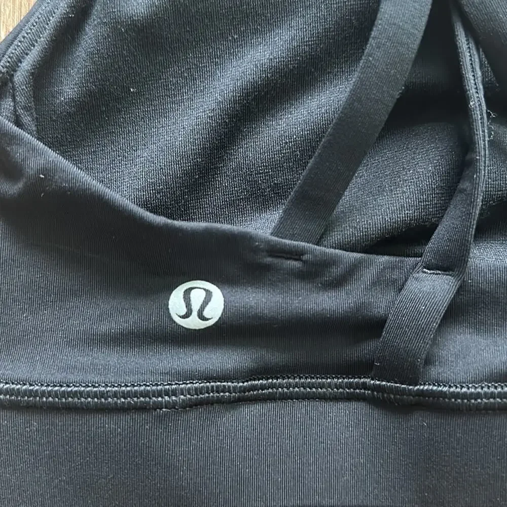 Lululemon‎ x Peloton Energy Sports Bra Black Size 4 Medium Support